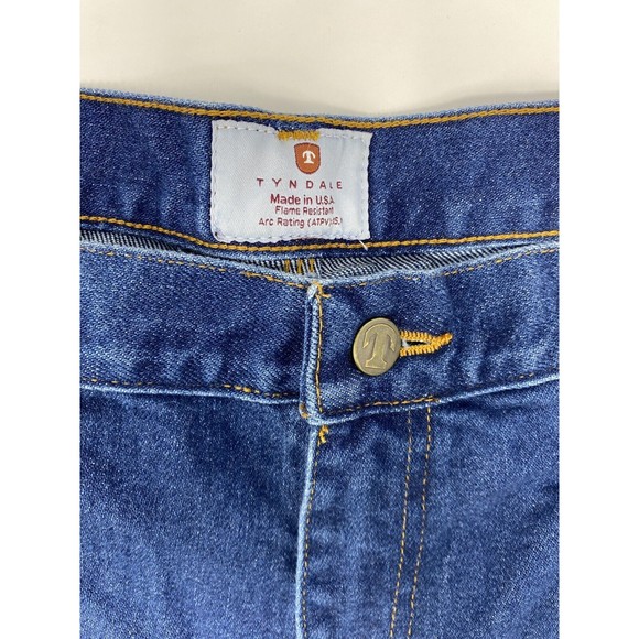 TYNDALE FRMC 40 x 32 Made In The USA Men’s Flame Fire Resistant Denim Blue Jean‎ - Picture 5 of 8